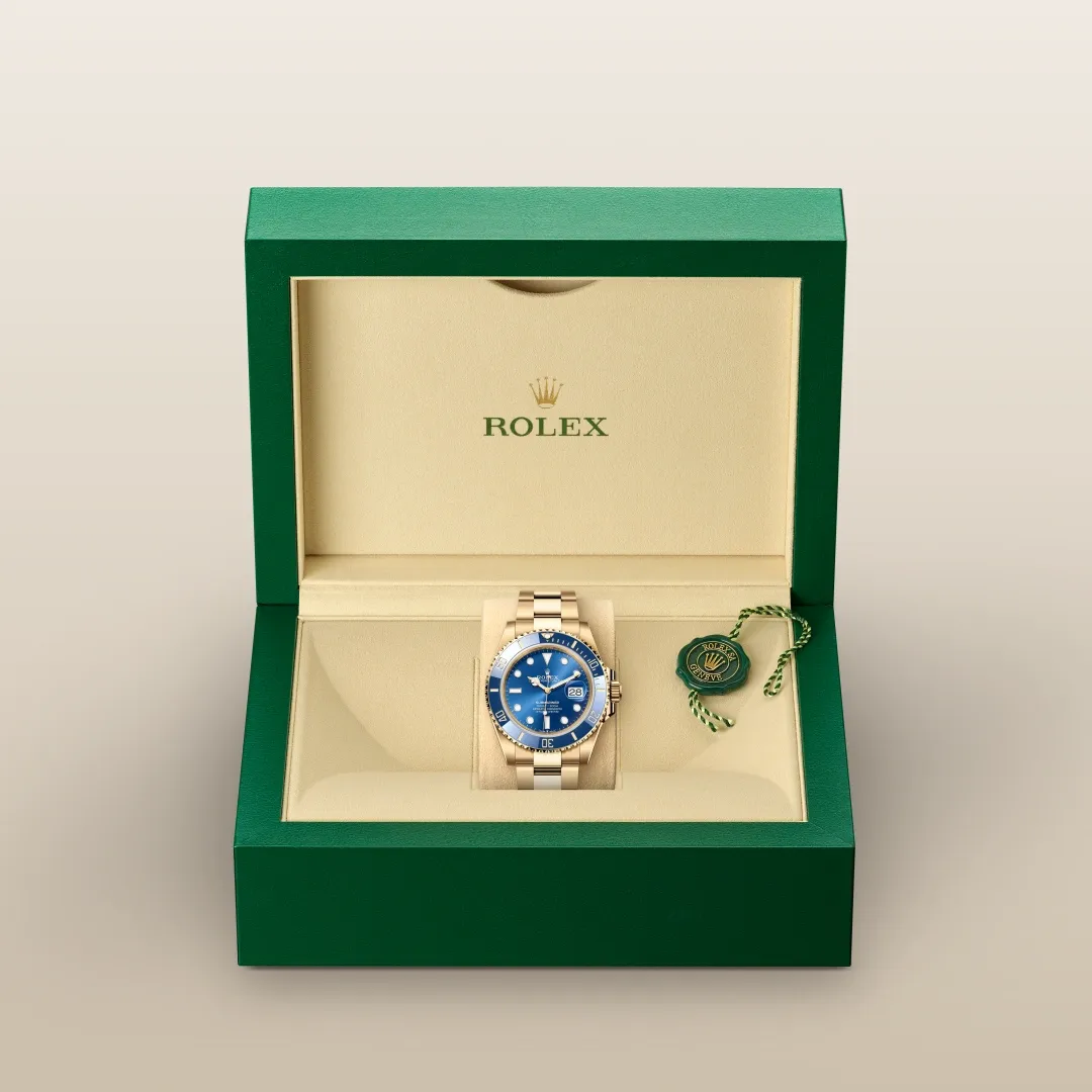 Rolex Submariner Date Or Cadran Bleu