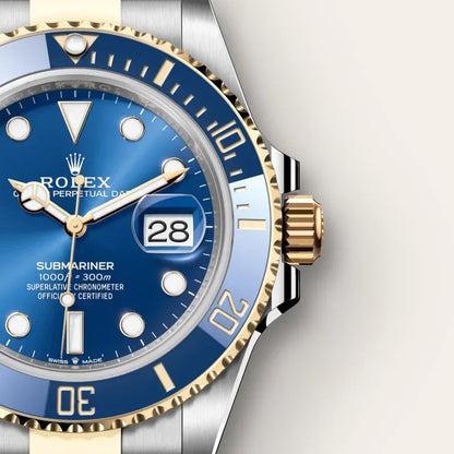 Submariner Date Acier Et Or Cadran Bleu
