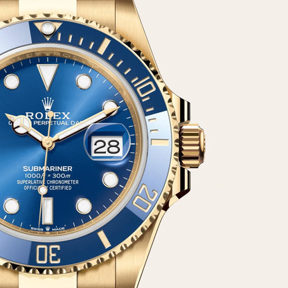 Rolex Submariner Date Or Cadran Bleu