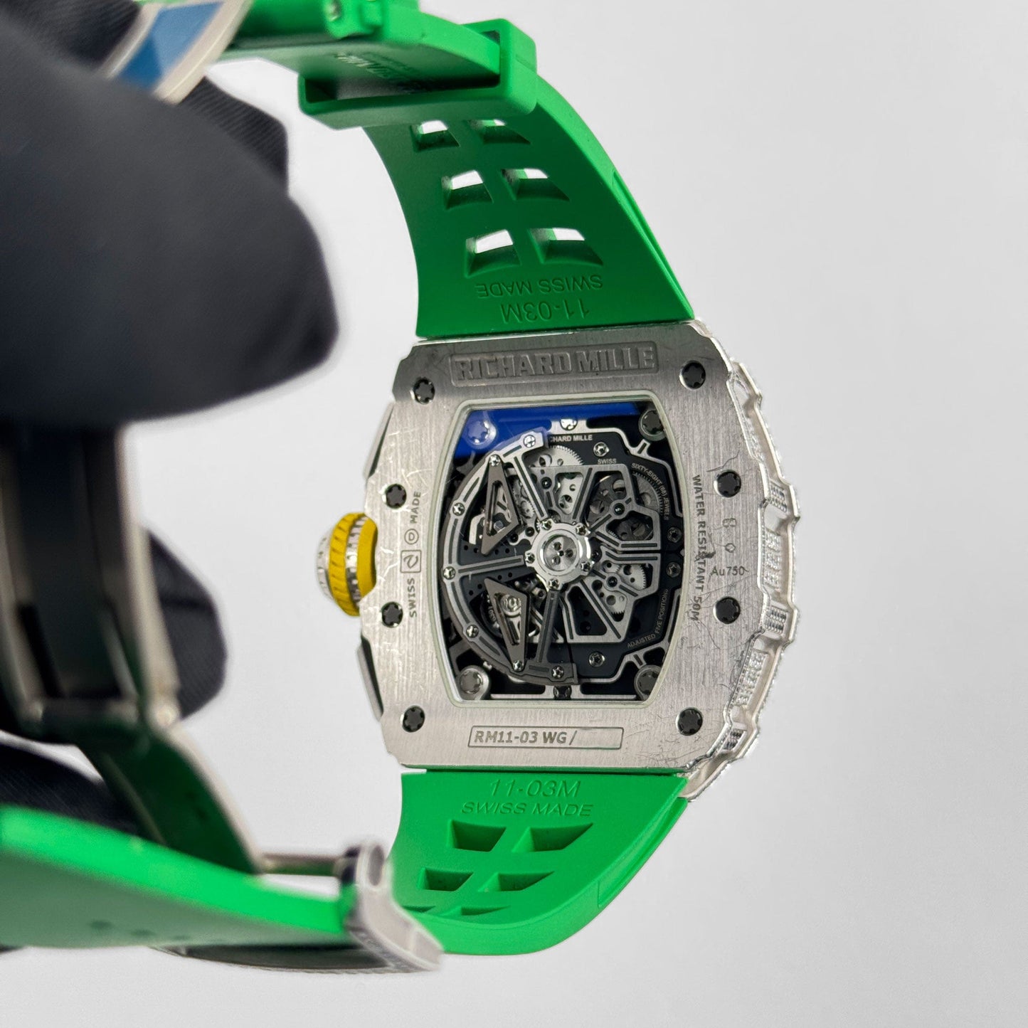 Richard Mille RM 11-03 Flyback Chronograph White Gold Diamond Bezel (2019)