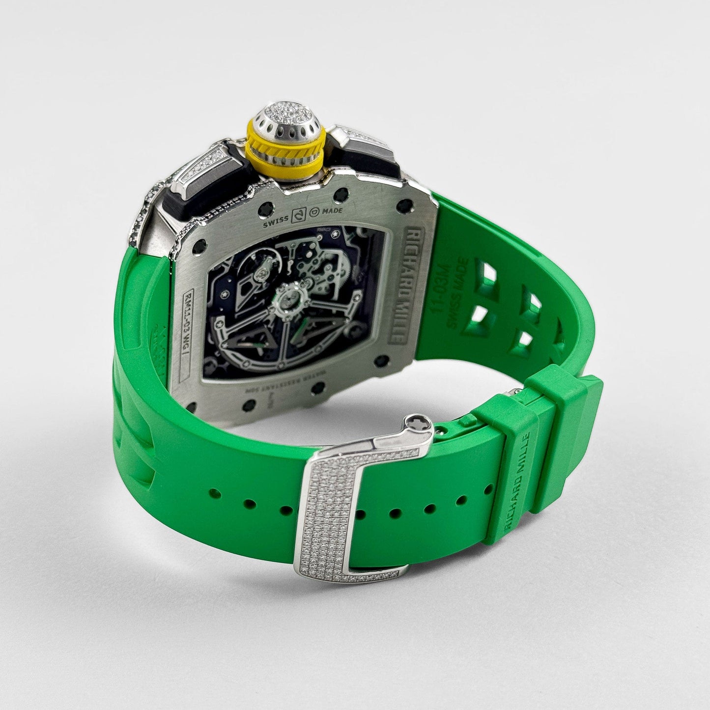 Richard Mille RM 11-03 Flyback Chronograph White Gold Diamond Bezel (2019)