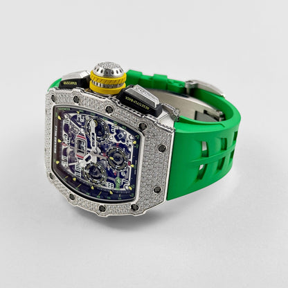 Richard Mille RM 11-03 Flyback Chronograph White Gold Diamond Bezel (2019)