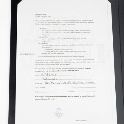 Richard Mille RM 35-02 Rafael Nadal Carbon TPT (2017)