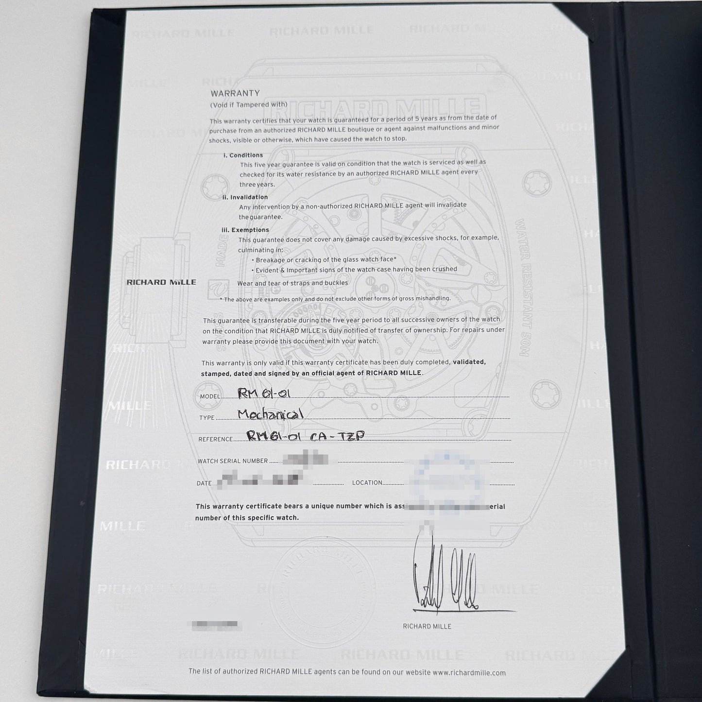 Richard Mille RM 61-01 Yohan Blake Monochrome Limited Edition of 50