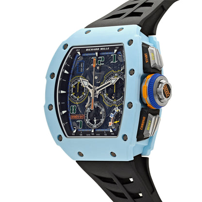 Richard Mille RM 65-01 Automatic Winding Split-Seconds Chronograph Pastel Blue Quartz TPT